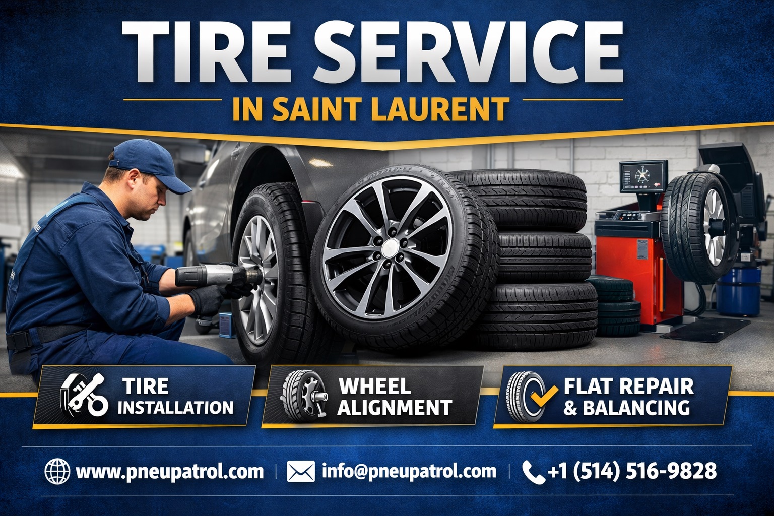 tire service in Saint Laurent